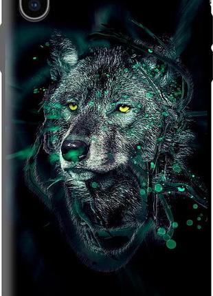 Чехол tpu на iphone xs max wolf