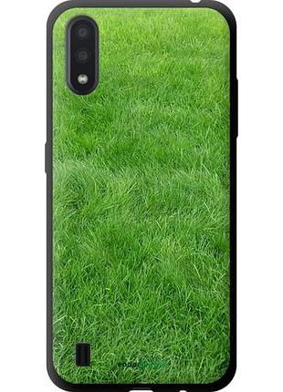 Чехол tpu на samsung galaxy a01 a015f трава