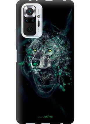 Чохол tpu на xiaomi redmi note 10 pro wolf