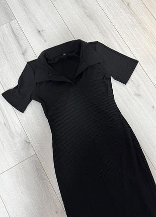 Сукня міді чорна базова