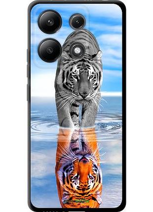 Чехол tpu на xiaomi redmi note 13 4g тигр