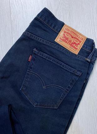 Брюки джинсы синие классические  levi's 511 прямые 34/34