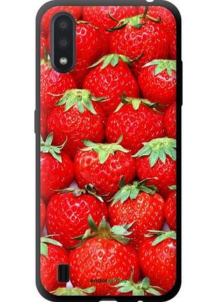 Чехол tpu на samsung galaxy a01 a015f полуниця