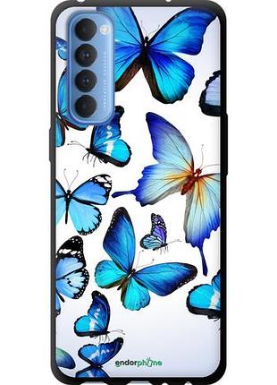 Чехол tpu на oppo reno 4 pro метелики