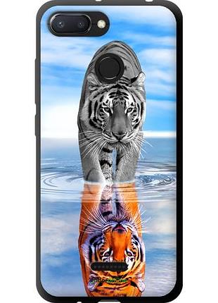 Чехол tpu на xiaomi redmi 6 тигр