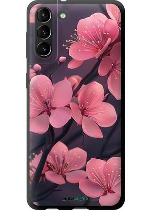 Чехол tpu на samsung galaxy s21 plus пурпурова сакура