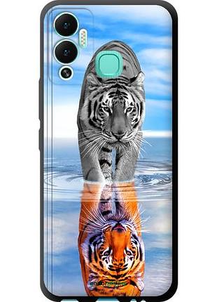 Чехол tpu на infinix hot 12 play тигр