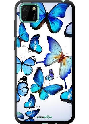 Чехол tpu на huawei y5p метелики