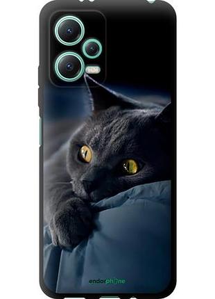 Чохол tpu на xiaomi redmi note 12 5g димчастий кіт