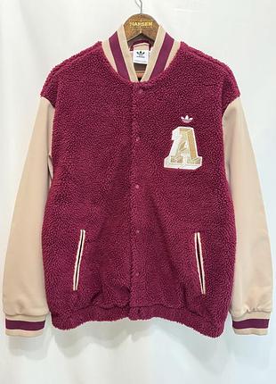 Adidas originals куртка - унісекс бордового та бежевого кольорів
