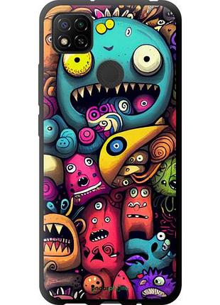 Чохол tpu на full silicone case для xiaomi redmi 9c смішні монстри