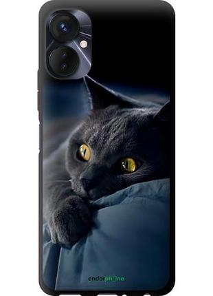 Чехол tpu на tecno spark 9 pro димчастий кіт