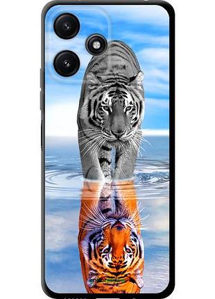 Чехол tpu на xiaomi redmi note 12r тигр