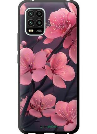 Чехол tpu на xiaomi mi 10 lite пурпурова сакура