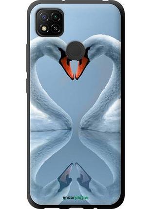 Чохол tpu на full silicone case для xiaomi redmi 9c лебеді
