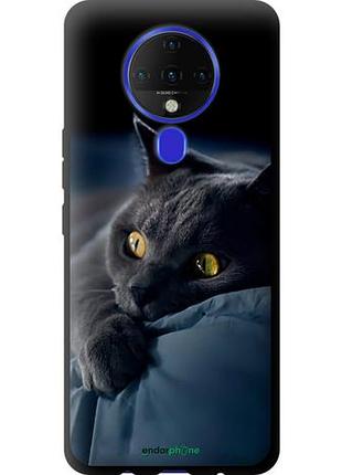 Чехол tpu на tecno spark 6 ke7 димчастий кіт