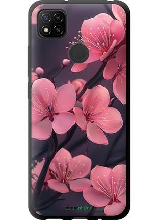 Чохол tpu на full silicone case для xiaomi redmi 9c пурпурова сакура