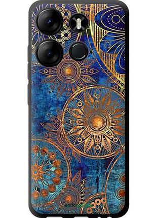 Чехол tpu на tecno spark go 2023 bf7 золотий візерунок