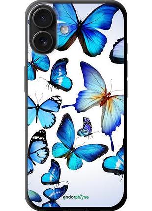 Чехол tpu на iphone 16 plus метелики