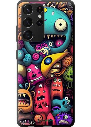Чохол tpu на samsung galaxy s21 ultra (5g) смішні монстри