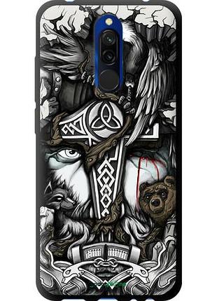 Чохол tpu на xiaomi redmi 8 тату вікінг