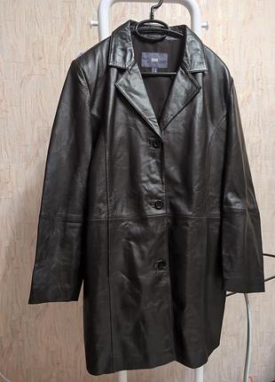 Плащ кожаный tcm 44 м l размер натуральная кожа