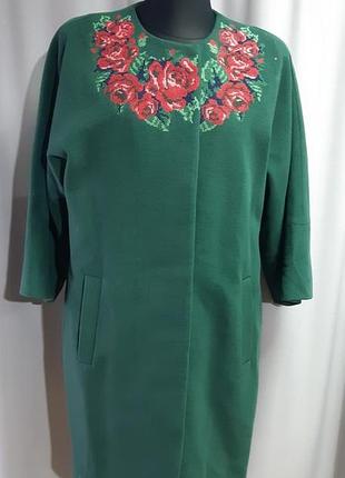 Пальто женское вышивка grand style