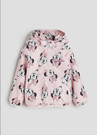 Ветровка с принтом мини маус от h&amp;m на 4-6 лет