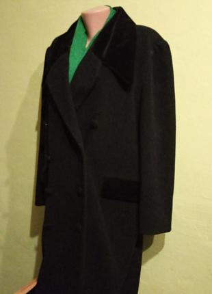 Кашемировое двубортное пальто пиджачный крой oversize  с отложным воротом 50,52,54р2 фото