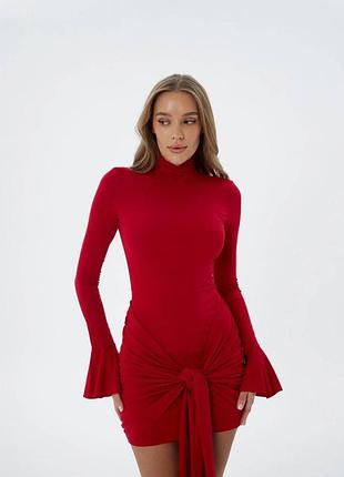 Короткое красное платье ❤️