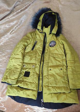 Пальто для девочки 7 - 8 лет
