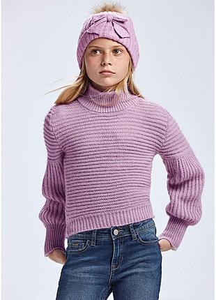 Свитер для девочки зимний mayoral лиловый 140 см