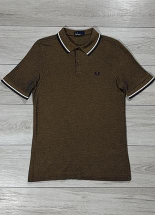 Нова поло фред перрі fred perry m3600 bronze black gradient, розмір sм, оригінал