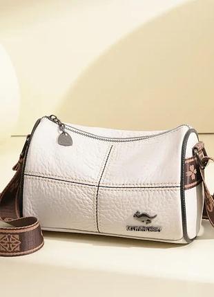 Елегантна жіноча 👜 сумка через плече з натуральної шкіри