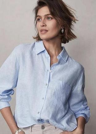 Жіноча льняна сорочка від h&m