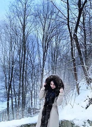 Парка з натуральним хутром