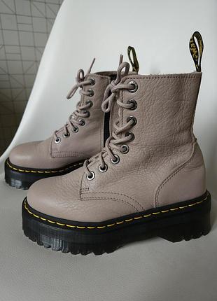 Шикарные женские кожаные ботинки dr. martens jadon iii оригинал 37 размер, кожаные ботинки на высокой подошве