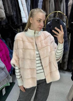 Пончо з натурального хутра норки харків