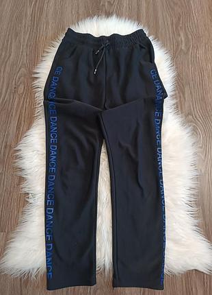 Стильні спортивні штани брюки з надписами унісекс л/ хл