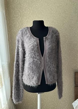 Пухнастий кардиган, розмір xl