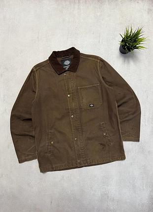 Куртка джинсова чоловіча коричнева dickies оригінал l