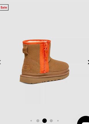 Жіночі ugg women's classic mini zipper tape logo boot