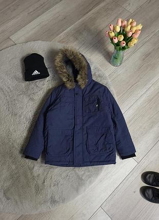 Тепла, зимова куртка парка для хлопчика