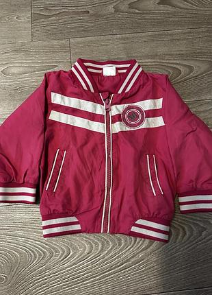 Легенька бомбер курточка для дівчинки