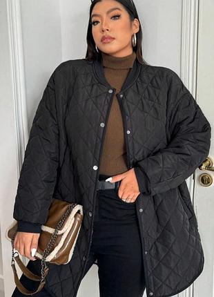 Демисезонная стеганая куртка бомбер