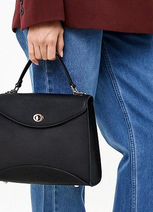 Шкіряна сумочка 593215 чорна