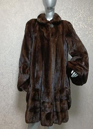 Норковая шуба большой размер