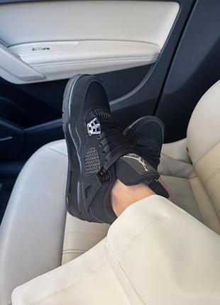 Кросівки jordan 4 black cat