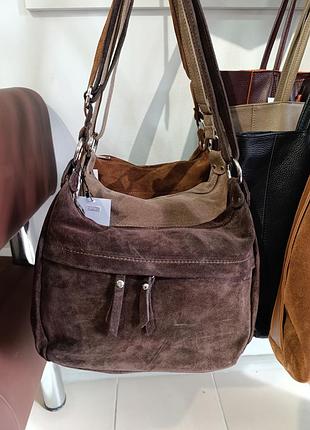 Сумка замшевая