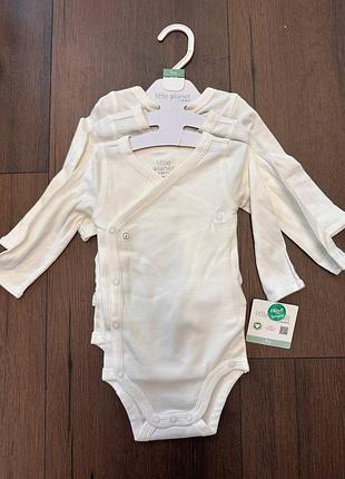 Набор хлопковых боди с рукавом бренда little planet.
